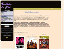 Tablet Screenshot of caratulasdecine.com